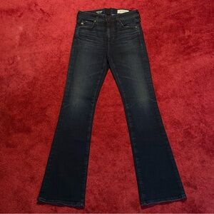 AG Adriano Goldschmied Dark Blue Farrah Boot high Rise Jeans